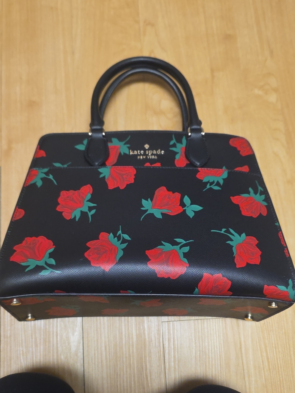 Kate Spade Madison Rose Toss Printed Satchel